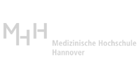Kundenlogo der Medizinischen Hochschule Hannover (MHH) in Grau.